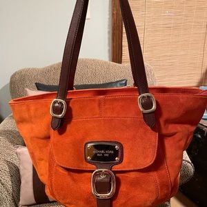 Michael Kors Suede Shoulder Bag
